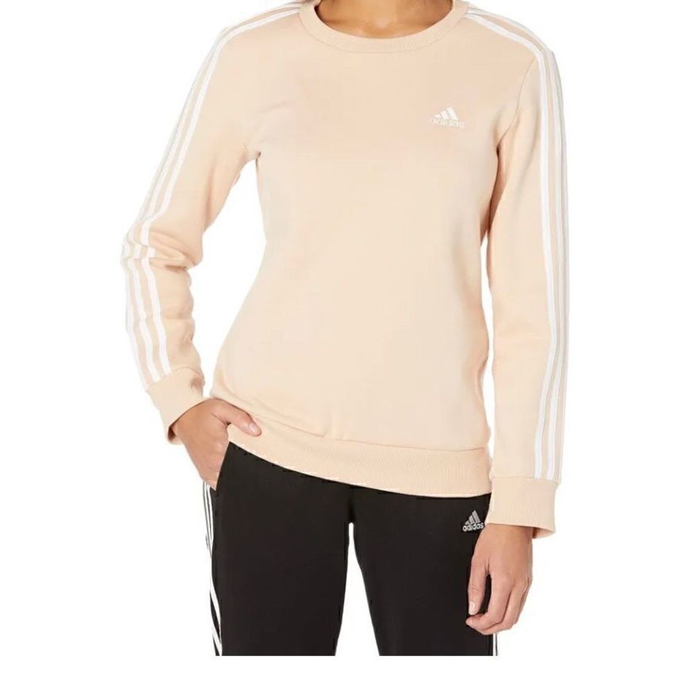 Adidas Badge Of Sport Sweatshirt Halo crew neck retro vintage style peach color